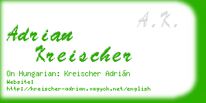 adrian kreischer business card